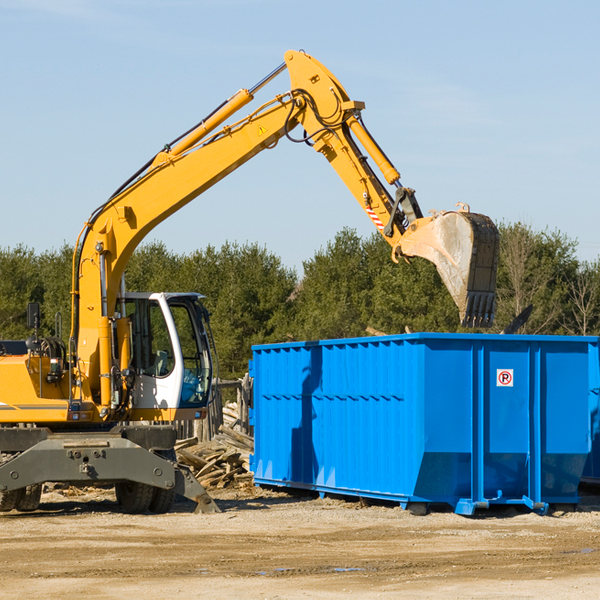 can i request a rental extension for a residential dumpster in Vail AZ